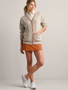 RHONE Birdie Oversized Cardigan Dark Sand Size Small